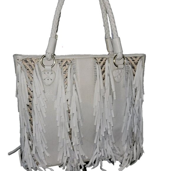 Chi Carlos Falchi Fringe Tote Bag - Picture 4 of 16